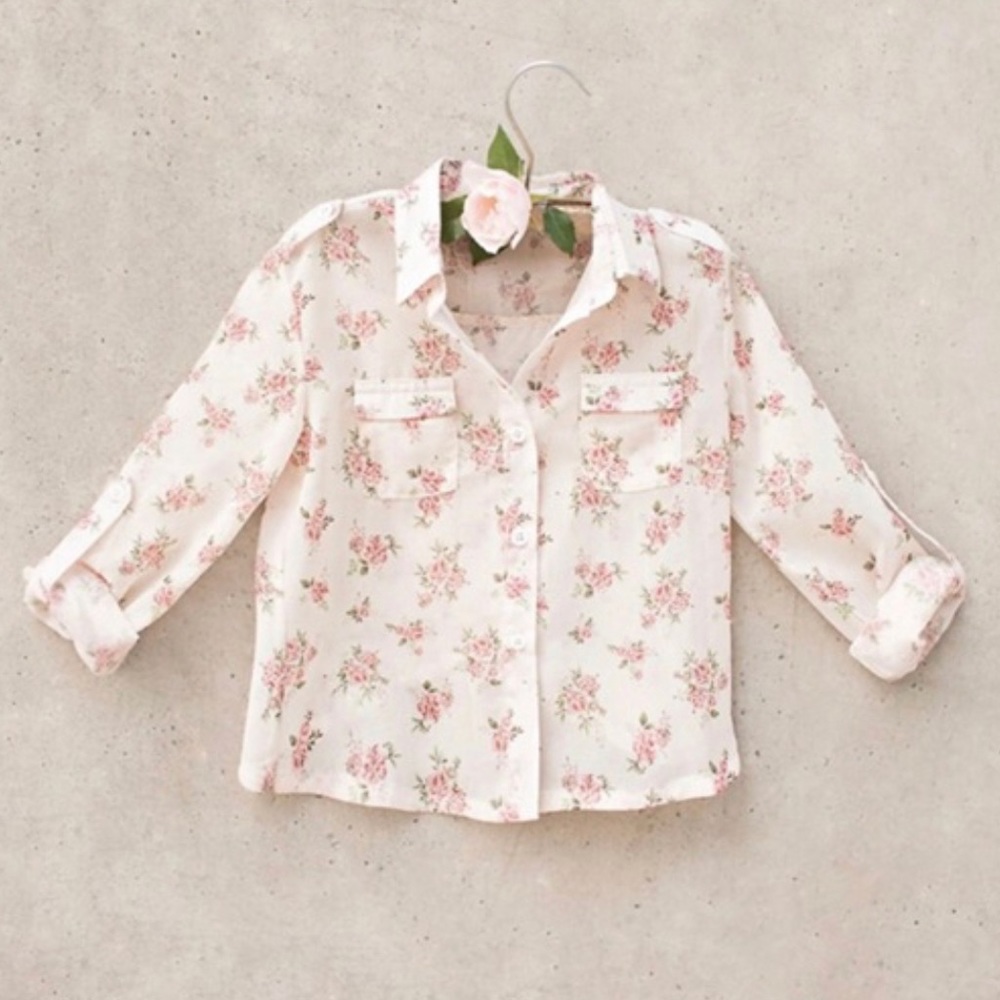 Joyfolie Mia Joy Jasmine floral top